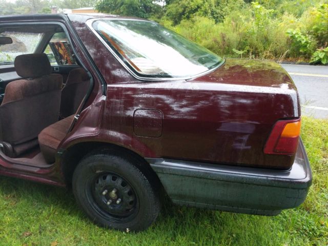 1989 Maroon Honda Accord DX