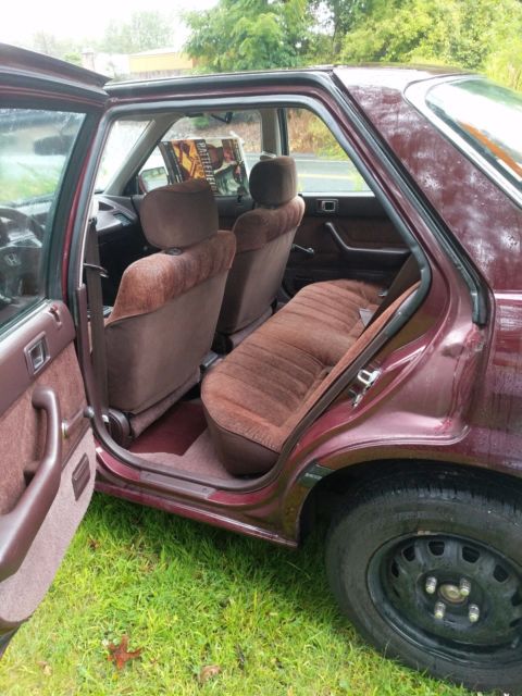 1989 Maroon Honda Accord DX