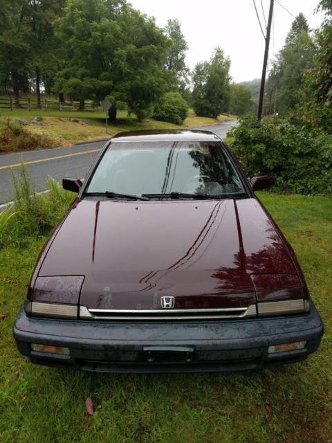 1989 Maroon Honda Accord DX