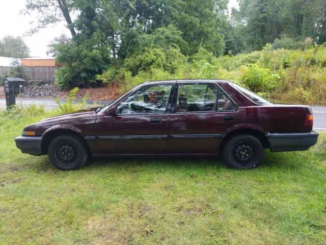 1989 Maroon Honda Accord DX