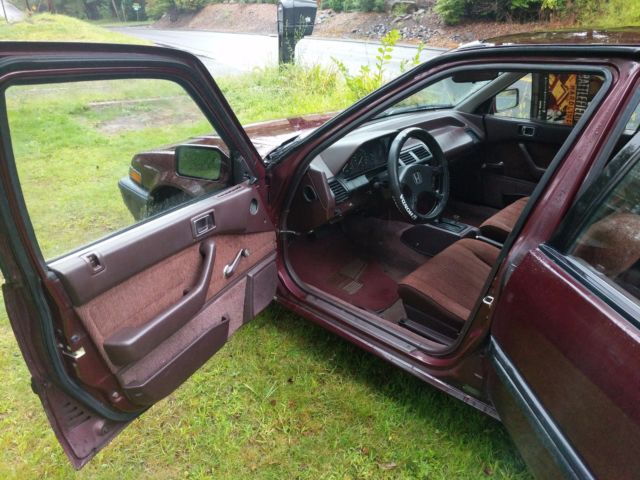 1989 Maroon Honda Accord DX