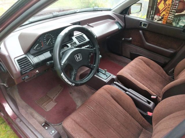 1989 Maroon Honda Accord DX