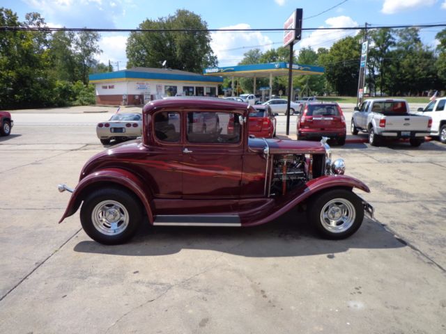 1930 Burgundy Ford Model A Coupe