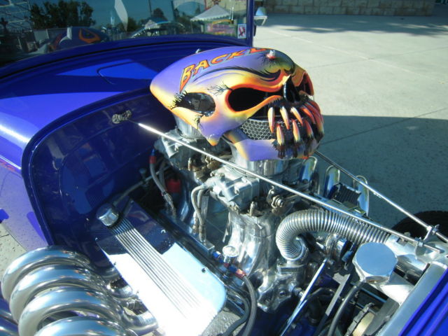 1932 PURPLE W/ FLAMES Ford 2 DR.SEDAN ALL STEEL