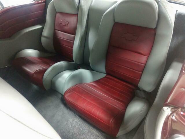 1957 burgandy Chevrolet Bel Air/150/210 Coupe