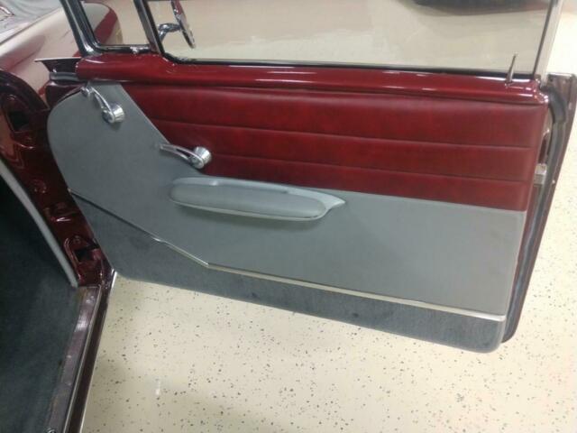 1957 burgandy Chevrolet Bel Air/150/210 Coupe