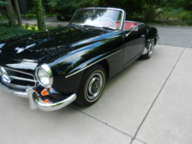 1963 Black Mercedes-Benz 190-Series Convertible