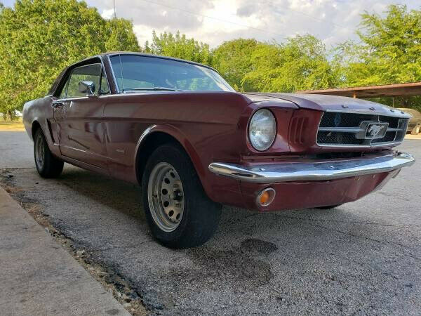 1965 Burgundy Ford Mustang Coupe