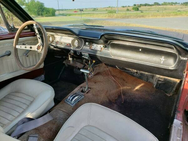 1965 Burgundy Ford Mustang Coupe