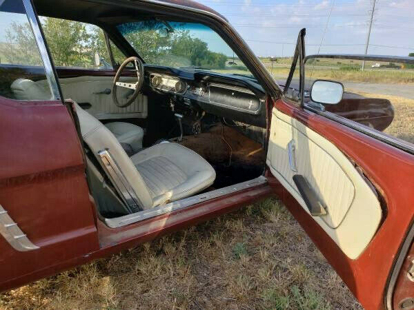1965 Burgundy Ford Mustang Coupe
