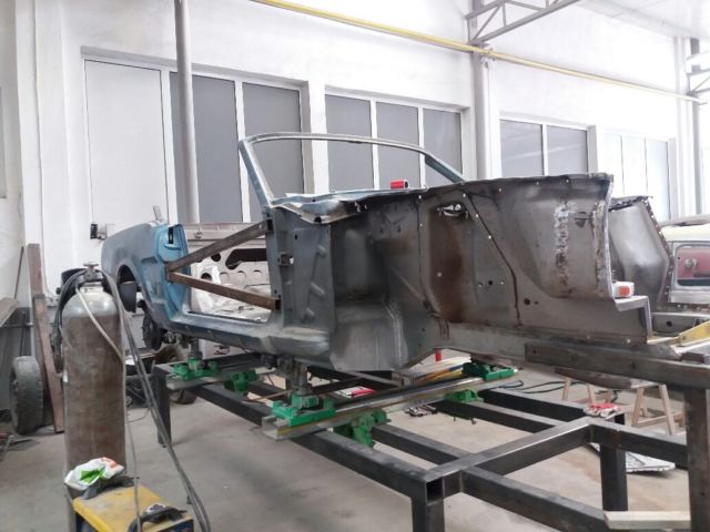 1966 Blue Ford Mustang Convertible