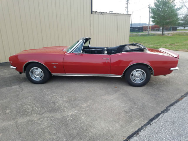 1967 Red Chevrolet Camaro Convertible
