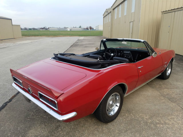 1967 Red Chevrolet Camaro Convertible