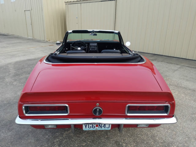 1967 Red Chevrolet Camaro Convertible