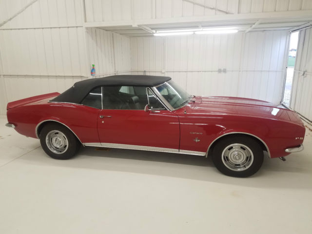 1967 Red Chevrolet Camaro Convertible