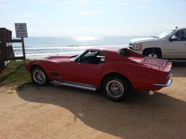 1969 Red Chevrolet Corvette Coupe