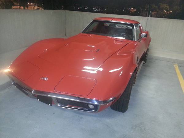 1969 Red Chevrolet Corvette Coupe