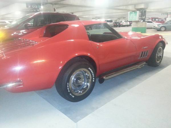 1969 Red Chevrolet Corvette Coupe