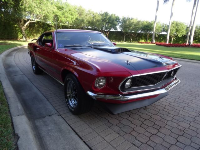 1969 Red Ford Mustang Fastback