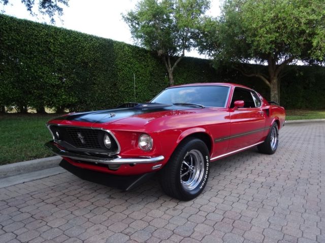 1969 Red Ford Mustang Fastback