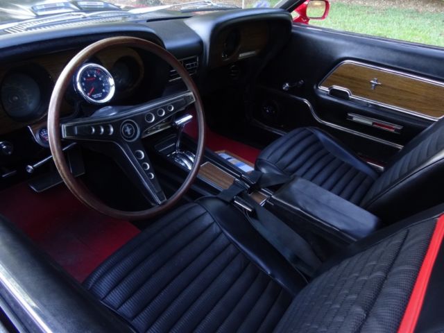 1969 Red Ford Mustang Fastback