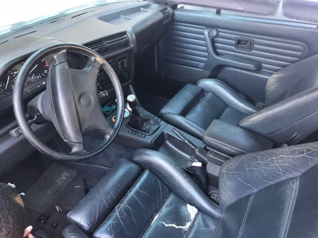 1992 White BMW 3-Series Convertible