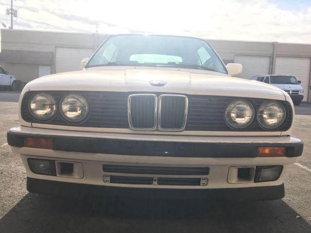 1992 White BMW 3-Series Convertible