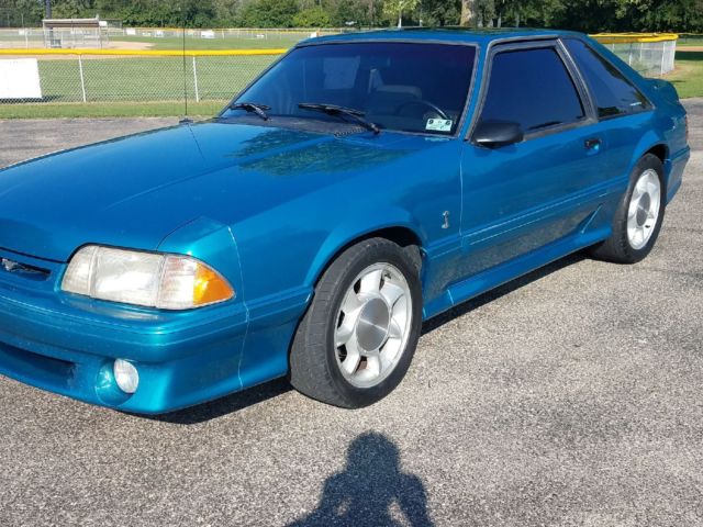 1993 Teal Ford Mustang Coupe