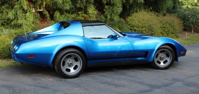 1976 Blue Chevrolet Corvette Coupe