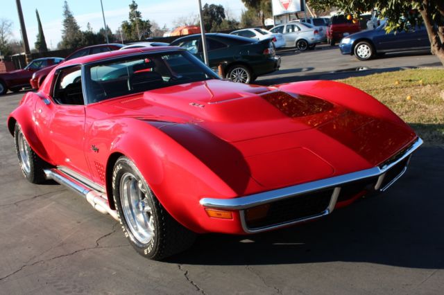1972 Red Chevrolet Corvette Coupe