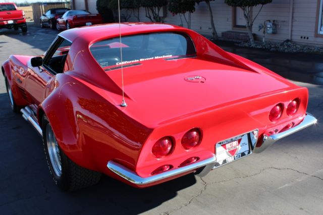 1972 Red Chevrolet Corvette Coupe