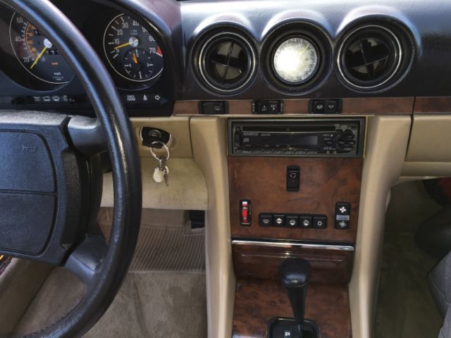 1988 Red Mercedes-Benz SL-Class Convertible