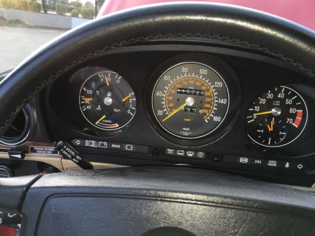 1988 Red Mercedes-Benz SL-Class Convertible