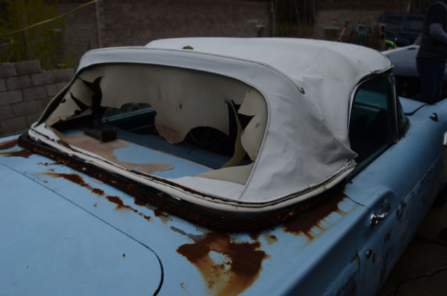 1957 Gold Ford Thunderbird Convertible