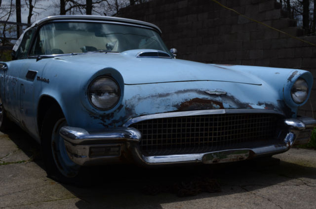 1957 Gold Ford Thunderbird Convertible