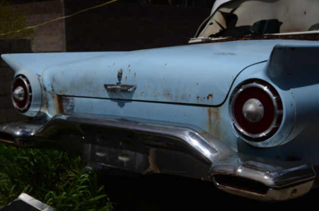 1957 Gold Ford Thunderbird Convertible
