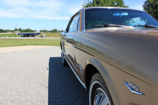 1966 Gold Ford Mustang Coupe