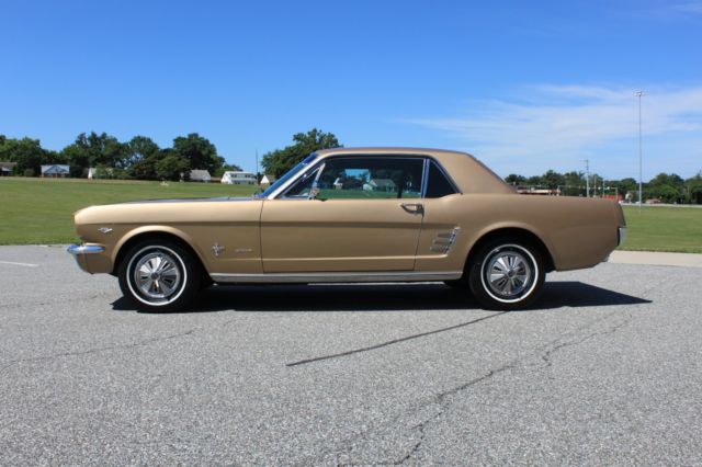 1966 Gold Ford Mustang Coupe