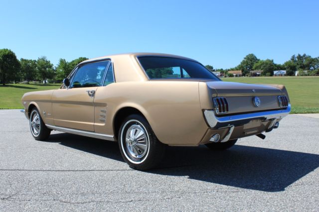 1966 Gold Ford Mustang Coupe