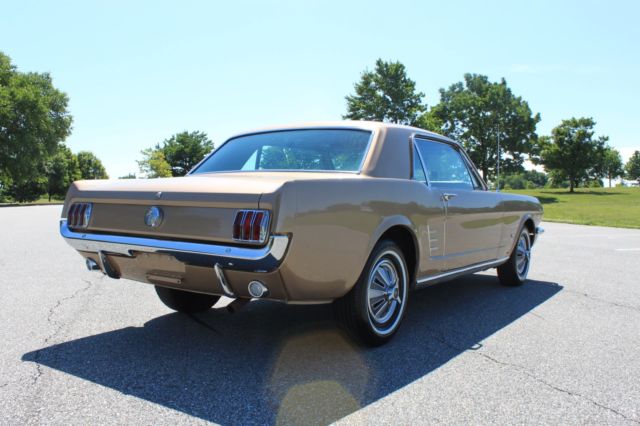 1966 Gold Ford Mustang Coupe