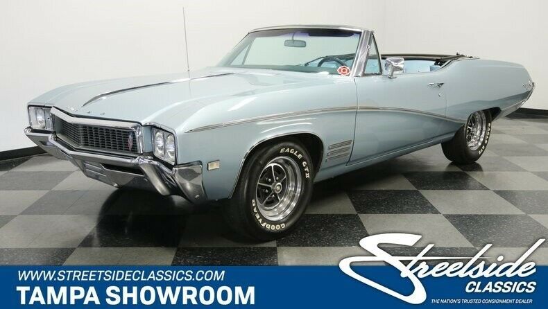 1968 Blue Buick Skylark Convertible