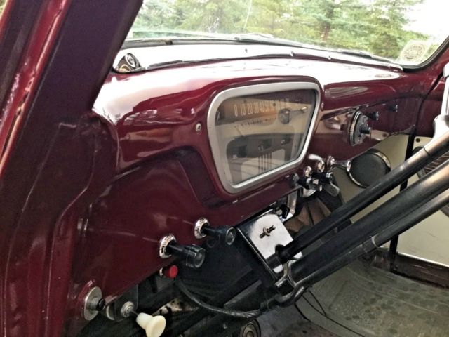 1954 Burgundy Ford F-100 Standard Cab Pickup