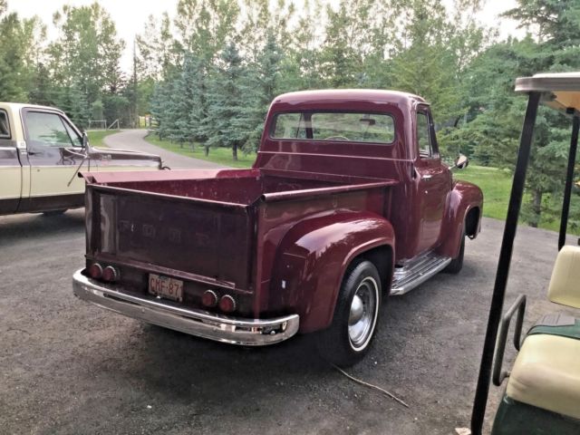 1954 Burgundy Ford F-100 Standard Cab Pickup