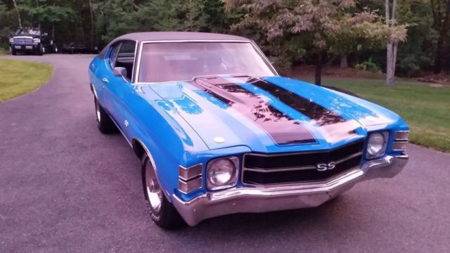 1971 Blue Chevrolet Chevelle Coupe