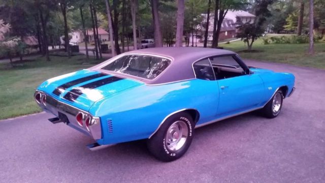 1971 Blue Chevrolet Chevelle Coupe