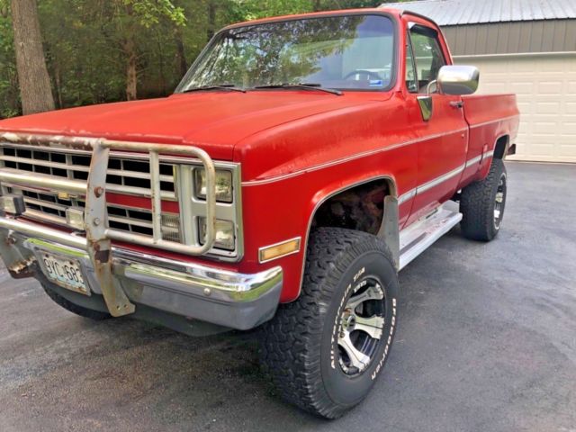 1987 Red Chevrolet C-10 Standard Cab Pickup