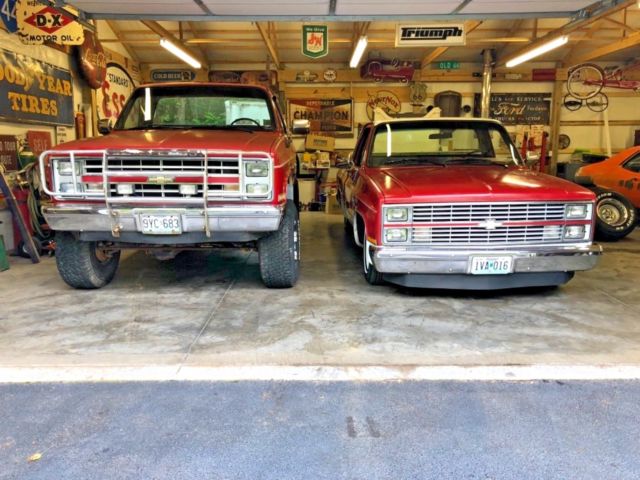 1987 Red Chevrolet C-10 Standard Cab Pickup