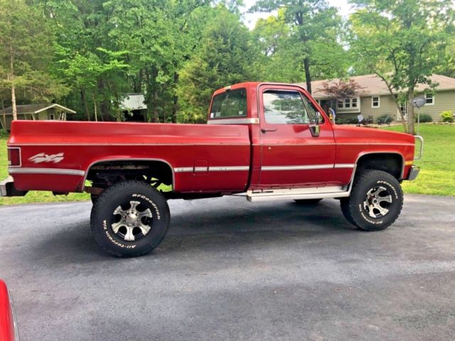 1987 Red Chevrolet C-10 Standard Cab Pickup