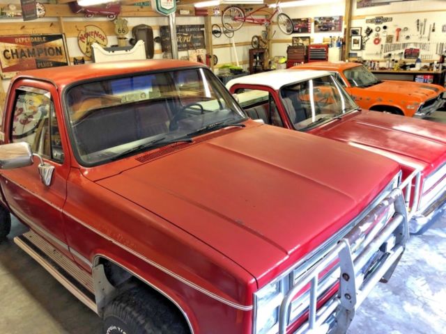 1987 Red Chevrolet C-10 Standard Cab Pickup