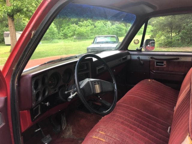 1987 Red Chevrolet C-10 Standard Cab Pickup